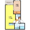 リタリッチ鳥栖壱番館 1LDKの間取り