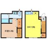 SevenHills鳥栖 1DKの間取り