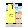 アーバンヒルズⅠ 1LDKの間取り