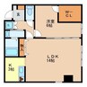 ドエル宝栄 1LDKの間取り