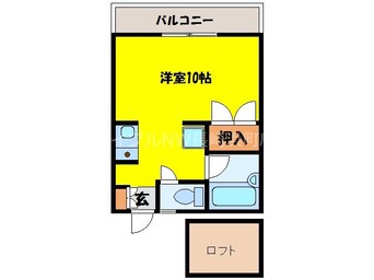 間取図 長崎市電１系統<長崎電気軌道>/原爆資料館駅 徒歩9分 2階 築33年