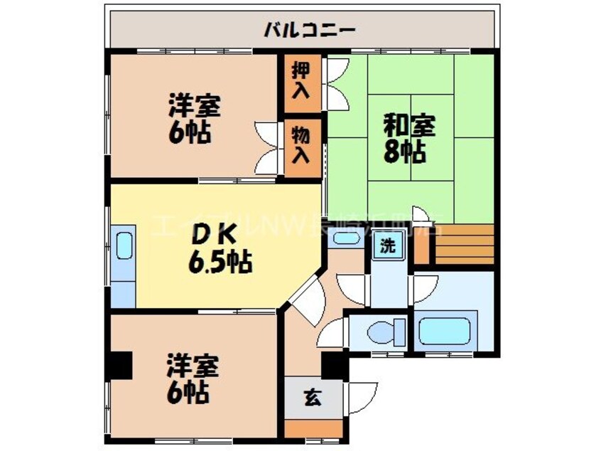 間取図 岩見七福ビル