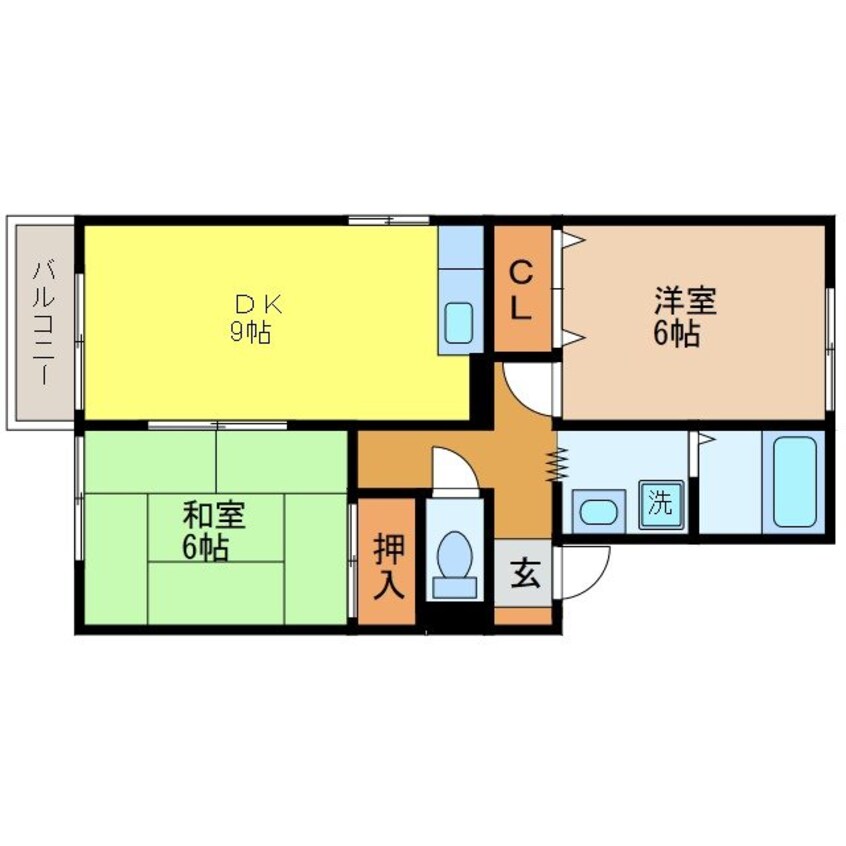 間取図 セジュールHAMA　A