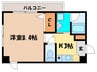 グリーンコート樺島 1Kの間取り