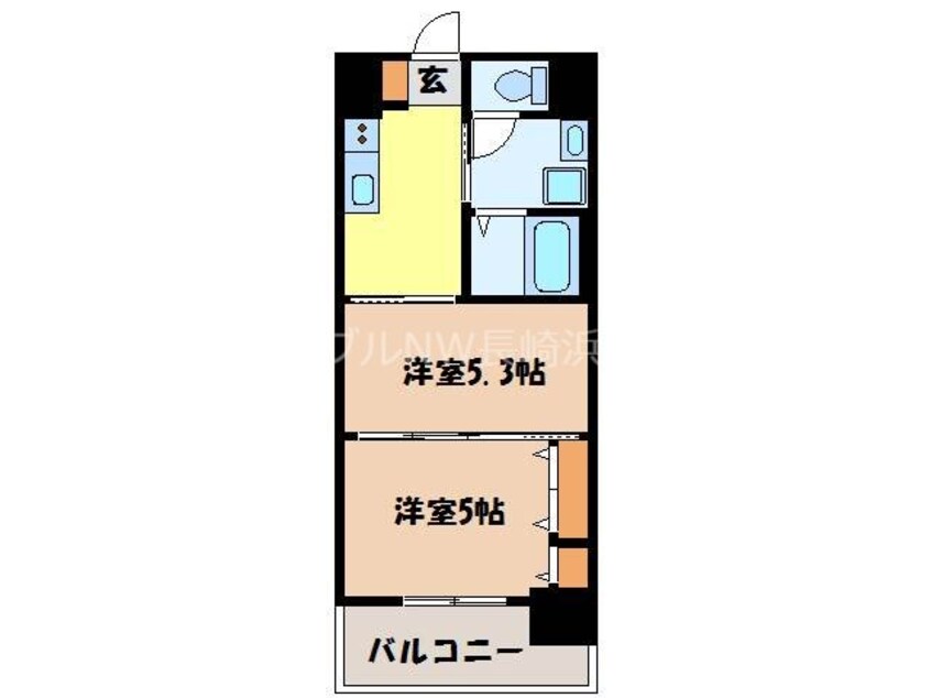 間取図 スカイコート西山