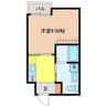 Residence館内 1Kの間取り