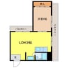 桶屋町七福ビル 1LDKの間取り