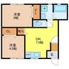 COZY 2DKの間取り