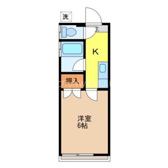 間取図 長崎本線/道ノ尾駅 徒歩11分 1階 築36年