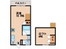 シャル夢坂本Ⅱ 1Rの間取り