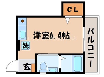 間取図 長崎市電１系統<長崎電気軌道>/平和公園駅 徒歩11分 7階 築19年