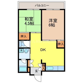 間取図 ロイヤルハイツ福山