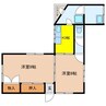 大浜アパート 2Kの間取り