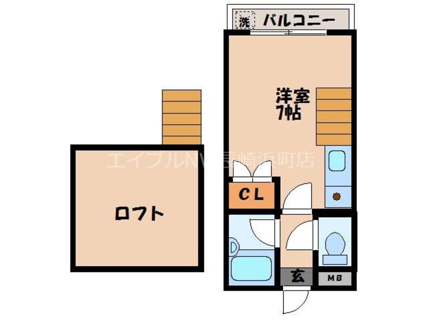 間取図 クィーン・パレス橋口町