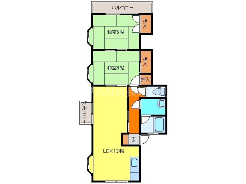 間取図 クリーンハイツ丸山