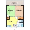 松尾ビル(淵町) 2Kの間取り