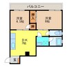 LIBERTY花園 2DKの間取り