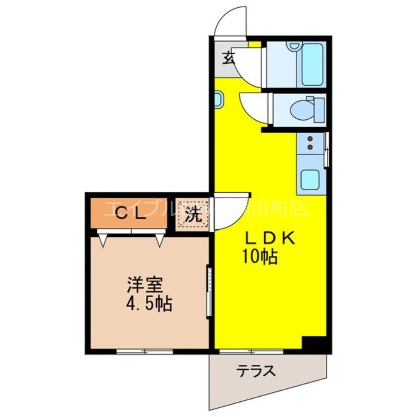 間取図 コーポ山田A