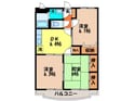 柳原マンションⅡの間取図