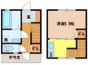 Signpost十人町 A棟 1Kの間取り