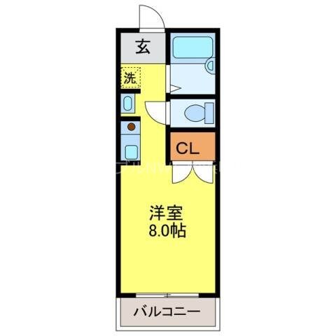 間取り図 長崎本線/道ノ尾駅 徒歩7分 4階 築26年