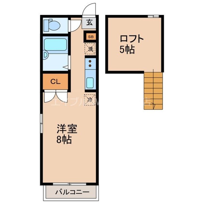 間取図 長崎市電３系統<長崎電気軌道>/諏訪神社駅 徒歩10分 1階 築25年