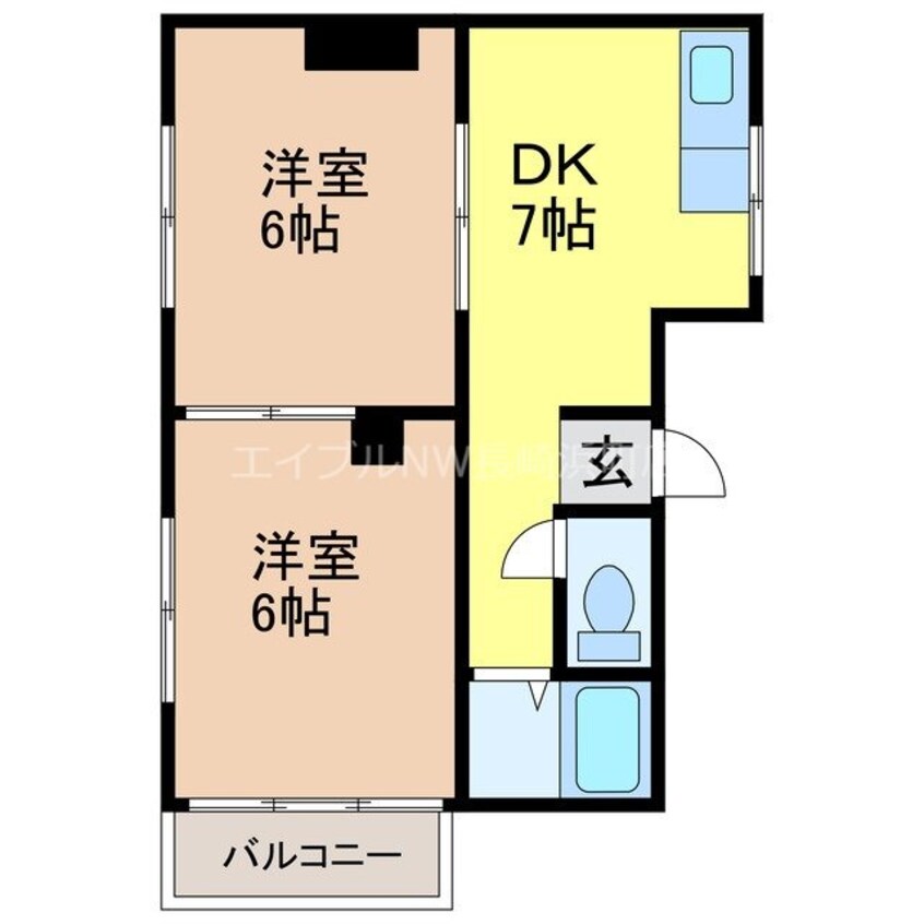 間取図 メーテル・カネガエ