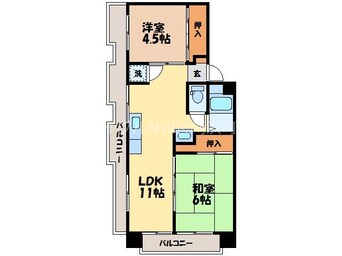 間取図 中園岩崎ビル