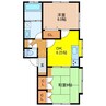 長崎本線/長与駅 徒歩9分 1階 築26年 2DKの間取り