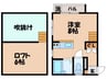 カーサヴェルデ梁川 1Rの間取り