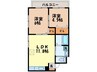 バイオリンク西町 2LDKの間取り
