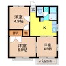 高田杜ハイツA 3Kの間取り