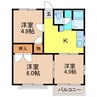 高田杜ハイツA 3Kの間取り