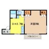 雅荘 1DKの間取り
