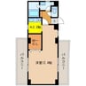プラスパー築町 1Kの間取り