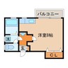 ひまわり九番館 1Rの間取り
