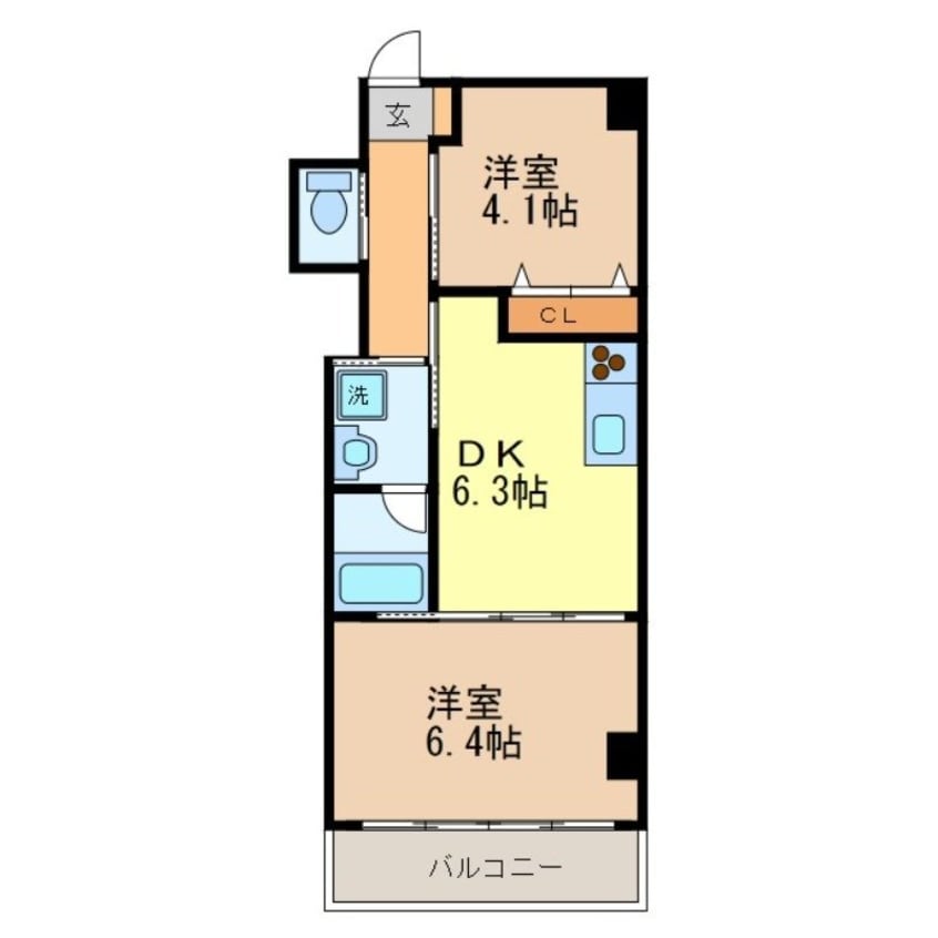 間取図 Grus活水通り