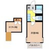 長崎本線/現川駅 車移動 2階 築37年 1Kの間取り