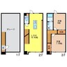 ドエル唐船石 2LDKの間取り