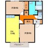 セジュール鳴見ヶ丘 2LDKの間取り