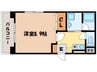グリーンコート樺島 1Kの間取り