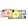 タウンコート中町 1DKの間取り