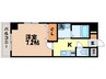 フリーデンＳＴ 1Kの間取り