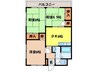 ヒルズ稲佐マンション 3DKの間取り