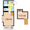 長崎本線/現川駅 車移動 1階 築37年 1Kの間取り