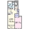 フォレスト 1LDKの間取り