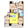 アクタス籠町グランミライ 4LDKの間取り