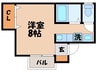 F・西北 1Rの間取り