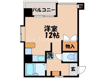 間取図 長崎市電１系統<長崎電気軌道>/赤迫駅 徒歩4分 3階 築34年