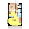Maple Garden琴海 1LDKの間取り